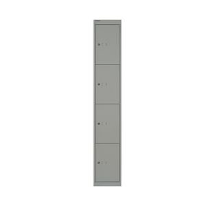 Bisley 4 Door Locker 305x457x1802mm Goose Grey BY02537