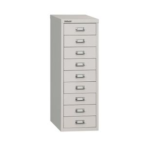 Bisley 9 Multidrawer Cabinet A4 279x380x860mm Grey H399NL-073