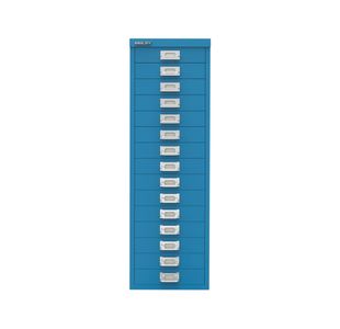 Bisley 15 Multidrawer Cabinet 279x380x860mm Azure Blue BY78741