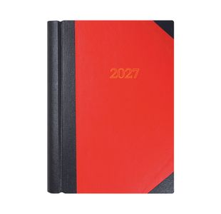 Collins A4 Desk Diary 2 Pages Per Day Black/Red 2027 4227