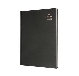 Collins Academic Diary Day Per Page A4 Black 2025-2026 44MBLK25