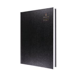 Collins A4 Desk Diary 2 Pages Per Day Black 2027 4727