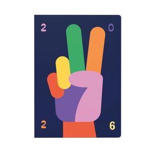 Collins Week To View Diary Peace Sign Design A5 2026 E-PLU153.PZ-26