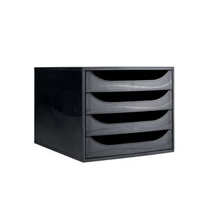 Contour Ergonomics 4 Drawer Set Black CE06114