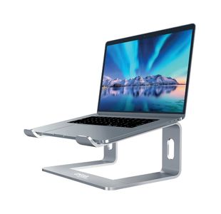 Contour Ergonomics Riser Style Laptop Stand For Laptops Up To 17 Inches Silver CE10137