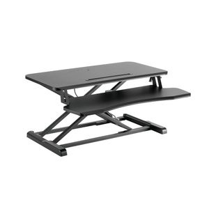 Contour Ergonomics Prem Sit/Stand Height Adj Workstation Blk CE10178