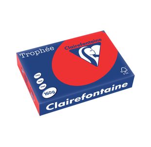 Trophee Card A4 160gm Coral Red (Pack of 250) 1004C