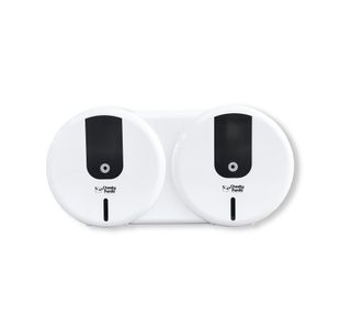 Cheeky Panda Pro Easy Flow Twin Mini Jumbo Dispenser White NJ-HGJ-A11
