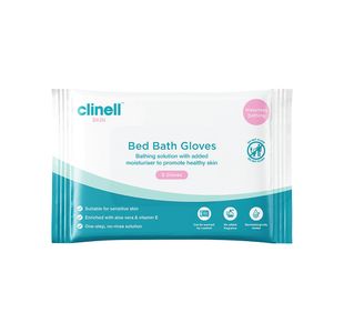 Clinell Carell Bed Bath Gloves (Pack of 8) CBBGL8