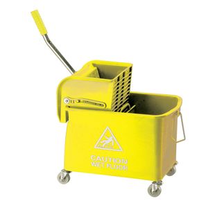 Mobile Mop Bucket and Wringer 20 Litre Yellow 101248 YLW
