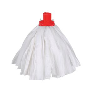 Exel Big White Mop Head Red (Pack of 10) 102199R