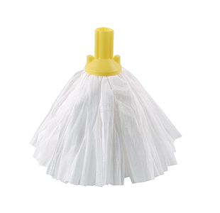 Exel Big White Mop Head Yellow (Pack of 10) 102199Y