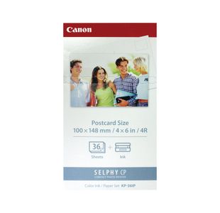 Canon KP-36IP Colour Ink Cartridge and 100 x 148mm Paper Set 36 Sheets 7737A001