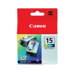 Canon BCI-15 Ink Cartridge Twin Pack CMY Colour 8191A002
