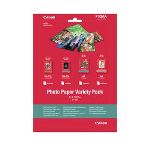 Canon Photo Paper Variety Pack and 10x15cm (Pack of 20) 0775B079