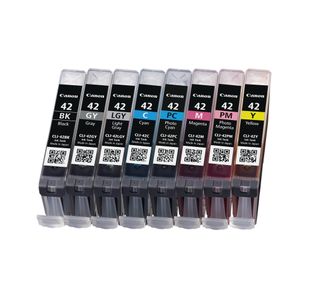 Canon CLI-42 Ink Cartridges CMYK/GY/LGY/PC/PM Multipack 6384B010