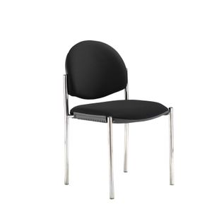Coda multi purpose chair, no arms, black fabric