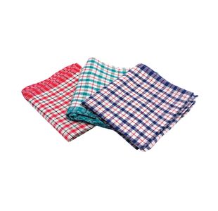 MyCafe Tea Towels 480x710mm Assorted Check Design Pack of 10 CPD02228