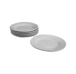 Porcelain Plate 170mm White (Pack of 6) 305093