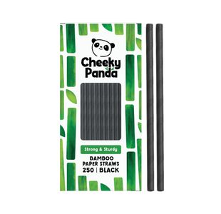 Cheeky Panda Bamboo Paper Straws Black (Pack of 250) 0111130