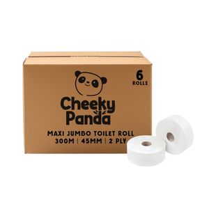 Cheeky Panda 2-Ply Maxi Jumbo Toilet Roll 300m (Pack of 6) PFMAXJRL6