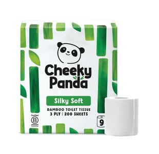 Cheeky Panda 3-Ply Toilet Tissue 9 Rolls per Pack (Pack of 5) PFTOILT9X5