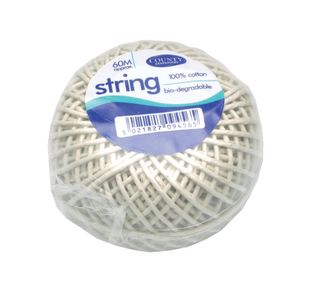 County Cotton String Ball Medium 60m (Pack of 12) C176
