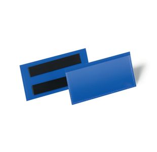 Durable Magnetic Document Pocket 100x38mm Dark Blue (Pack of 50) 174107