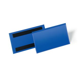 Durable Magnetic Document Pocket 150x67mm Dark Blue (Pack of 50) 174207