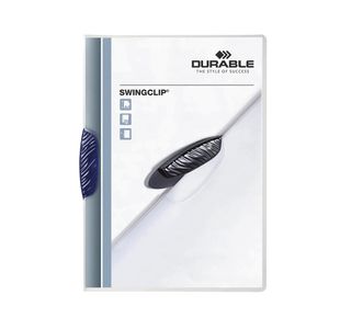 Durable Clip Folder SWINGCLIP 30 A4 Dark Blue (Pack of 25) 2260/07