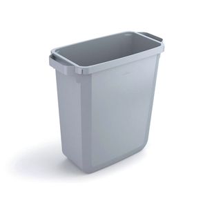 Durable DURABIN Rectangular Waste Bin 60 Litre 282x590x600mm Grey 1800496050
