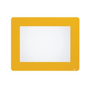 Durable Heavy Duty Adh Floor Frame Holder A4 Yellow Pack of 10 180804