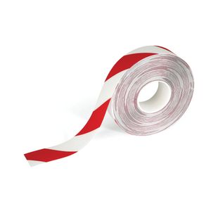 Durable Duraline Heavy Duty Floor Marking Tape 30m Red/White 1021132
