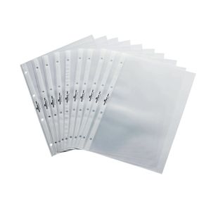 Durable Transparent Flipchart Pockets A4 Landscape (Pack of 10) 8566
