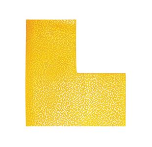 Durable Heavy Duty Adh Floor Marking L Shape Yellow Pack of 10 170204