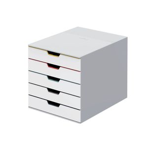 Durable VARICOLOR Desktop Organiser 5 Drawer Colour Coded Modular Storage A4+ 762527