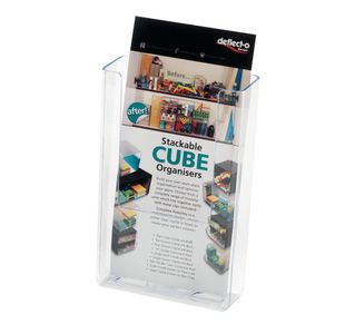 Deflecto DL Clear Flat Back Literature Holder DE76001