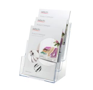 Deflecto 3 Tier Literature Holder A4 DE773YTCRY