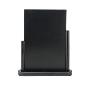 Deflecto Double Sided Small Countertop Chalkboard Information Display Black TCB-SM-BLK