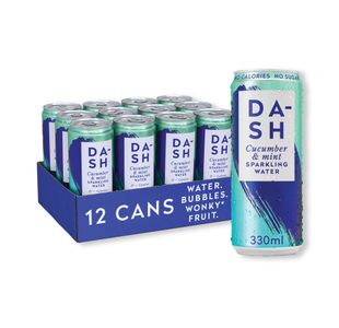 Dash Water Sparkling Water Cucumber/Mint 330ml Can (Pack of 12) DBL002