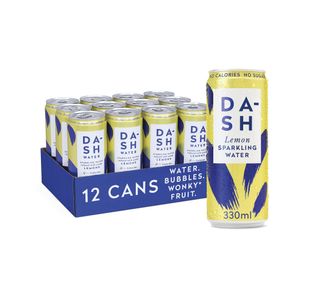 Dash Water Sparkling Water Lemon 330ml Can (Pack of 12) DBL003