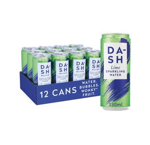 Dash Water Sparkling Water Lime 330ml Can (Pack of 12) DBL007