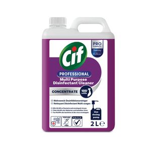 Cif Professional Conc Multipurpose Disinfectant 2L Pack of 2 9303826
