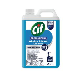 Cif Professional Conc Window+Glass Cleaner 2 Litres Pack of 2 9303534