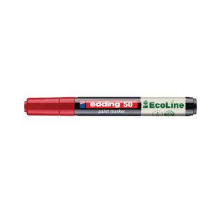 Edding E-50 Water-Based Paint Marker Medium Red (Pack of 10) 4-50-002/10