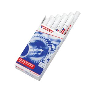 Edding 8750 Industry Paint Marker Bullet Tip (Pack of 10) White 4-8750049