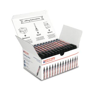 Edding Boardmarker 363 Whiteboard Markers Black (Pack of 50) 4-CP47