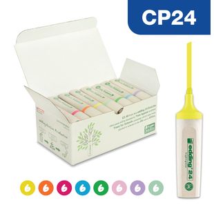 Edding 24 Ecoline Water-Based Highlighter Assorted (Pack of 48) 4-CP24
