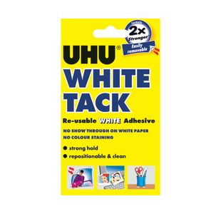 UHU White Tack 50g (Pack of 12) 42196