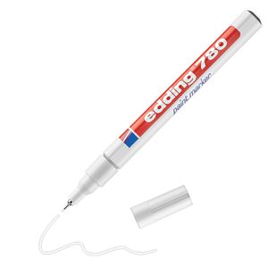 Edding 780 Paint Marker Extra Fine White (Pack of 10) 780-049